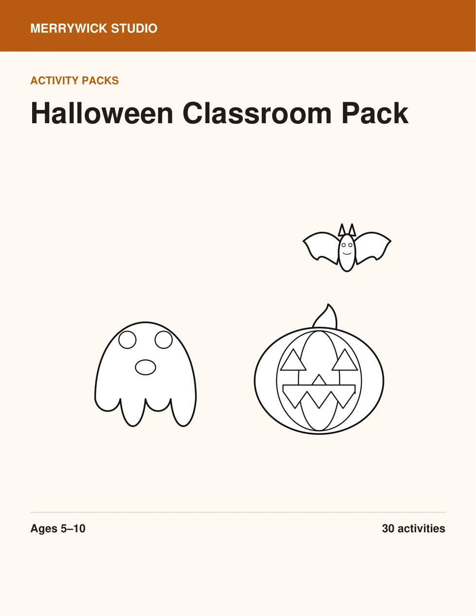 Halloween Classroom Pack cover