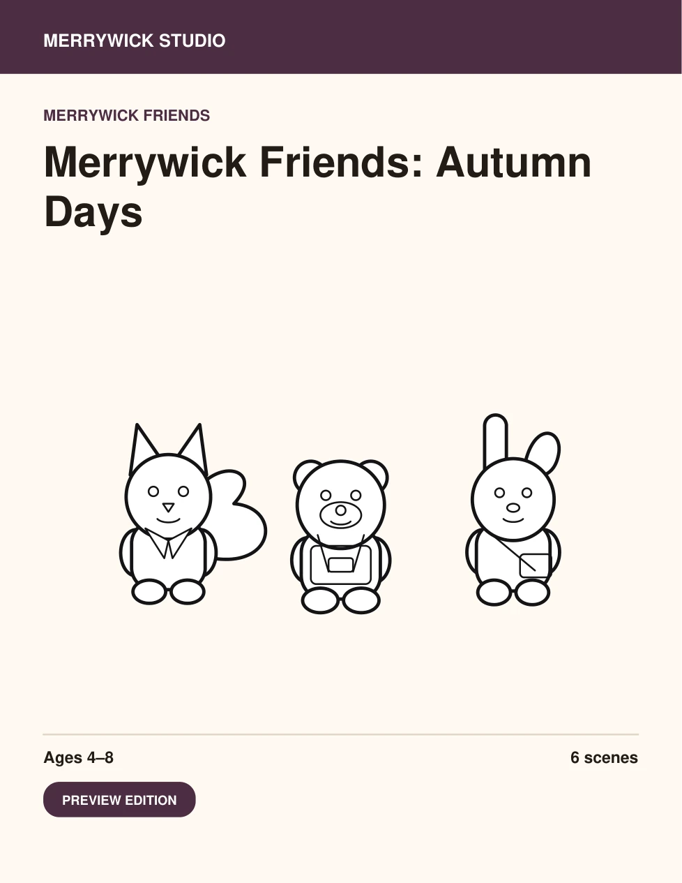 Merrywick Friends: Autumn Days cover