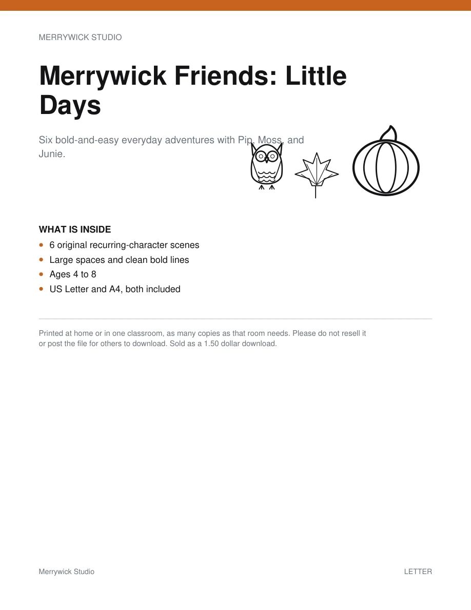 Merrywick Friends: Little Days cover