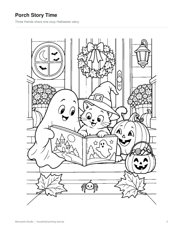 Interior preview page 3 from Autumn + Halloween Three Pack